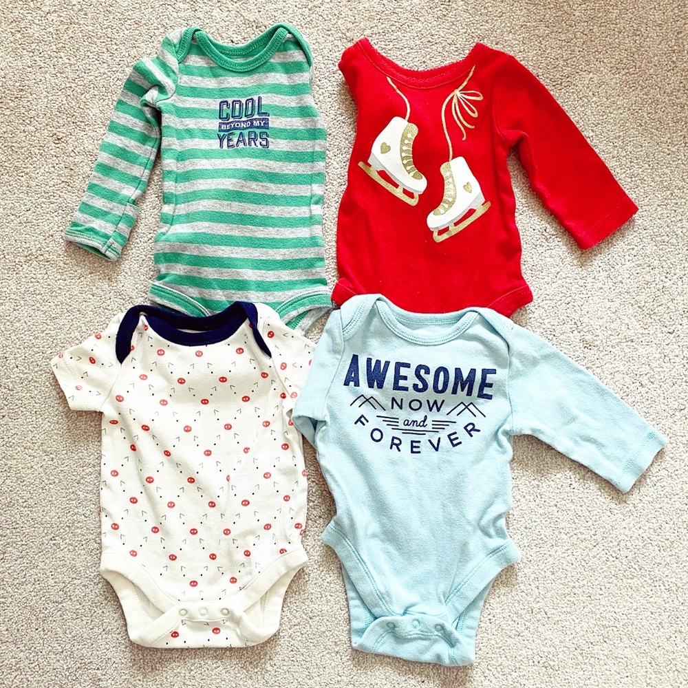 Bundle of adorable unisex newborn onesies